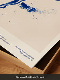 Tänzerin Abstrakt Blau