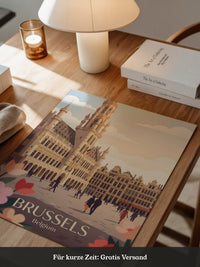Brüssel Architektur Pastell