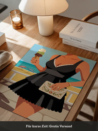 Strandschönheit Retro Illustration