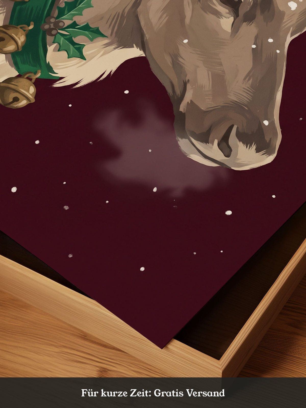 Rentier Winter Illustration