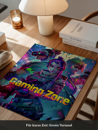 Futuristische Gamer Neonfarben