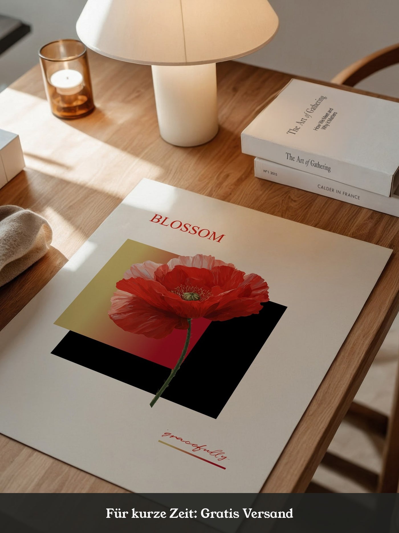 Roter Mohn Blüte Grafik
