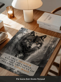 Wolf Augen Intensiv Schwarzweiß