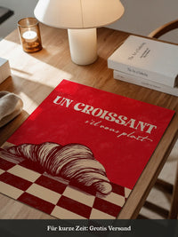 Croissant Vintage Grafik Stil