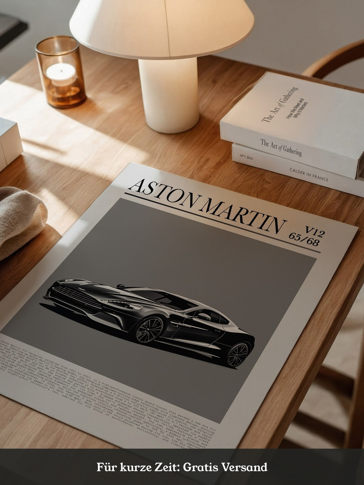 Aston Martin V12 elegant schwarz