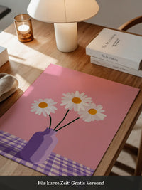 Gänseblümchen Vase Pastellfarben