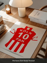 Köln Trikot Rot Streifen