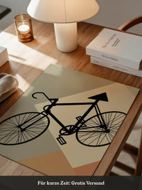 Fahrrad Silhouette geometrisch