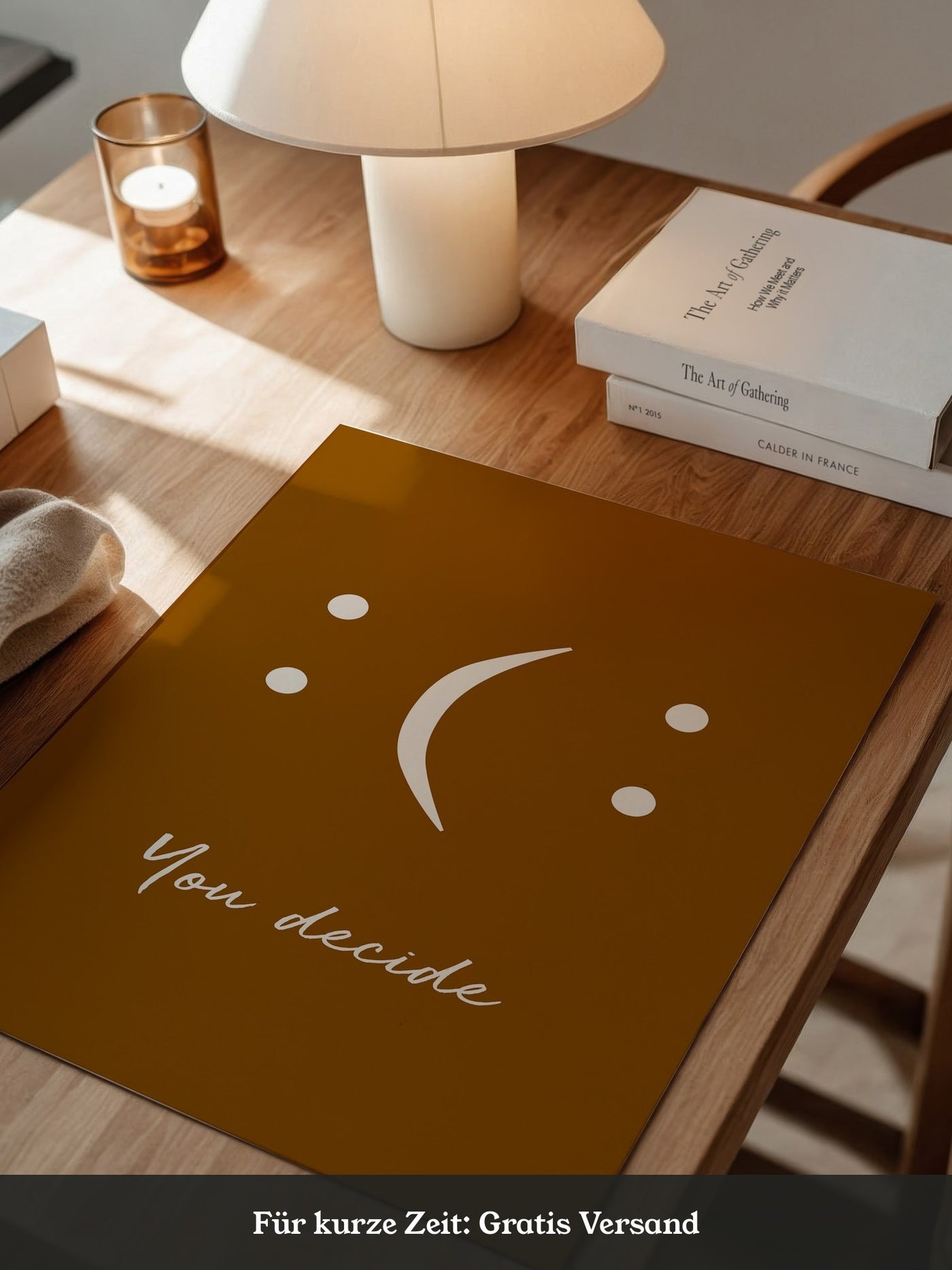 Minimalistisches Gesicht Braun