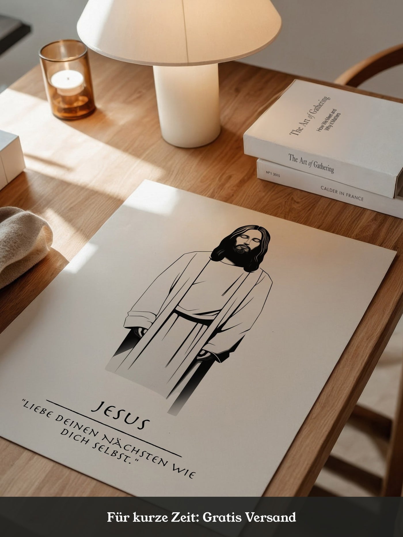 Jesus minimalistisch S/W