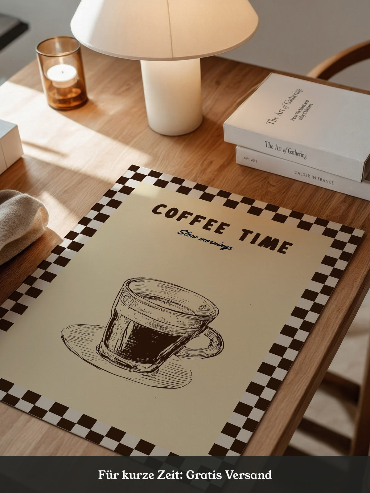 Kaffeetasse Zeichnung Retro-Stil