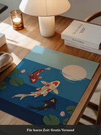 Koi Fische Mondlicht Illustration