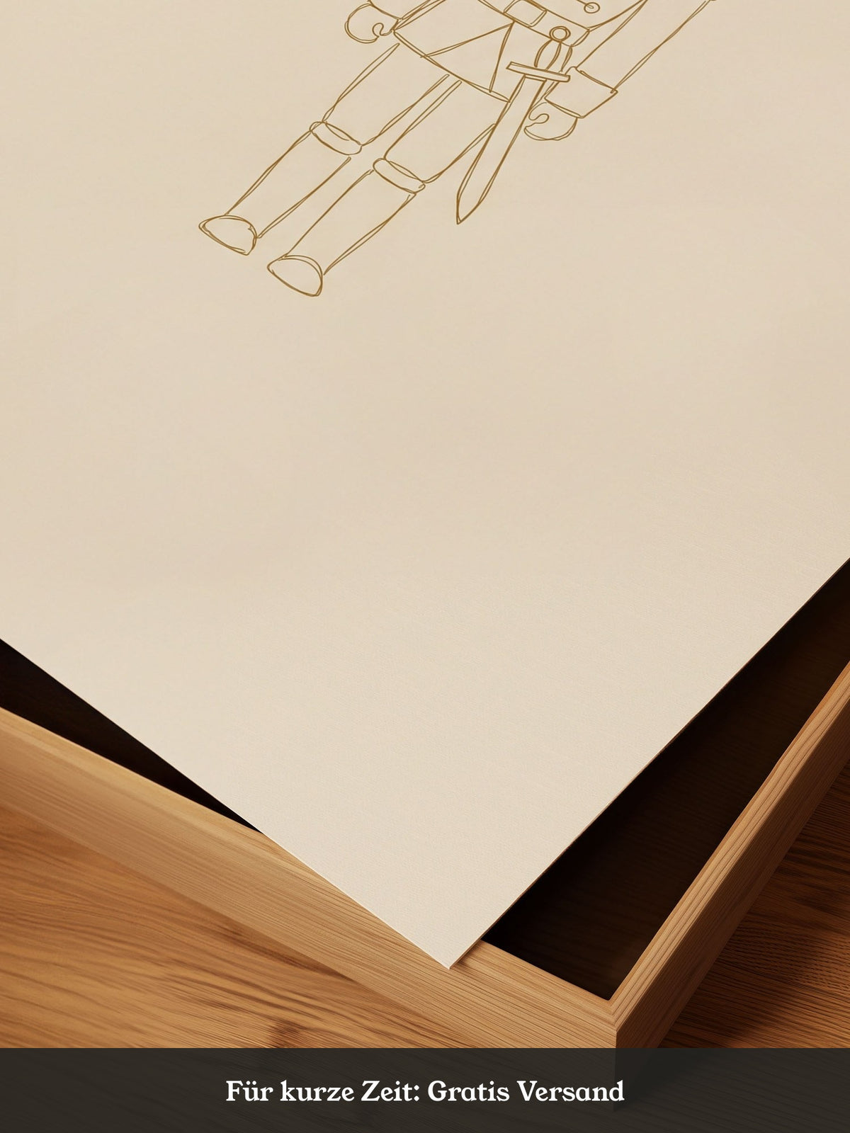 Nussknacker Gold Illustration