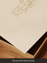 Nussknacker Gold Illustration