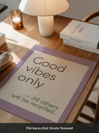 Good Vibes Typografie Pastell