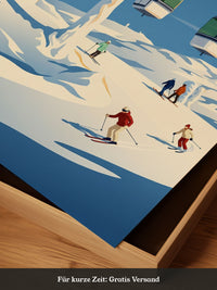 Skifahrer Winterlandschaft