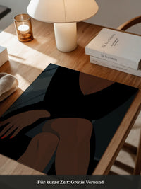 Elegante Silhouette Rote Nägel