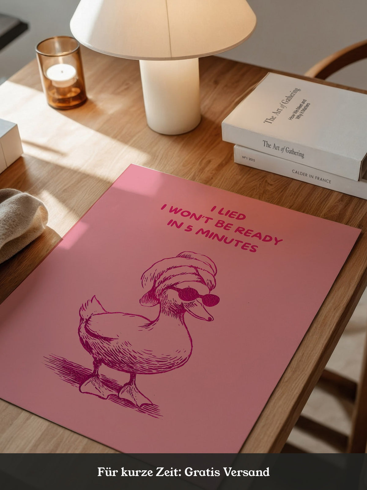Ente Sonnenbrille rosa Humor