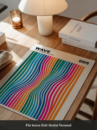 Bunte Wellenoptik Streifen