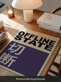 Offline State Kontrast-Schrift