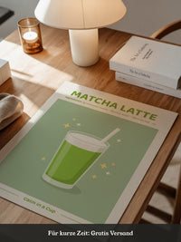 Matcha Latte grün Erfrischung