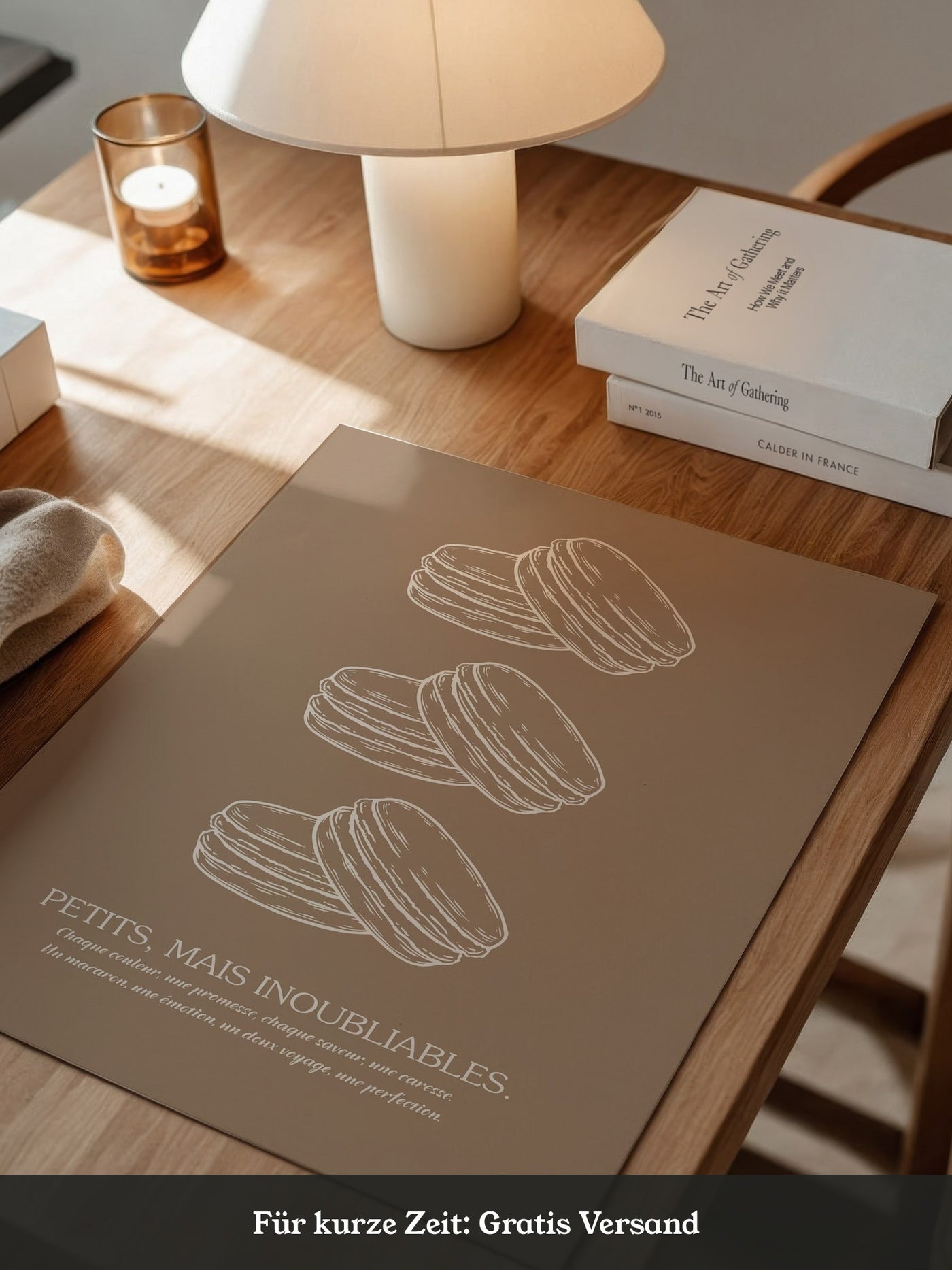 Macarons Skizze Beige
