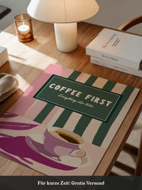 Kaffeetasse Retro Pastell