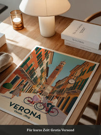 Verona Stadtansicht Retro Fahrräder