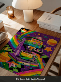 Bunte Espressomaschine Retro-Design