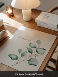 Eukalyptus Aquarell Liebe