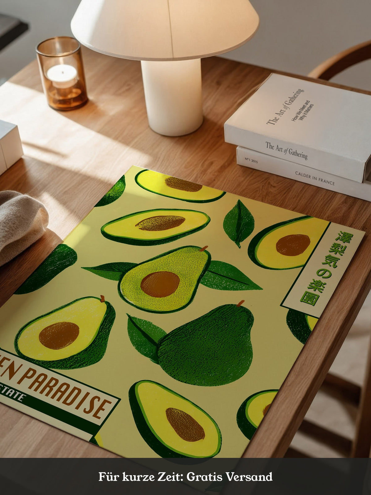 Avocado Illustrativ Retrodesign