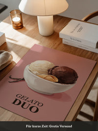 Gelato Duo auf Rosa