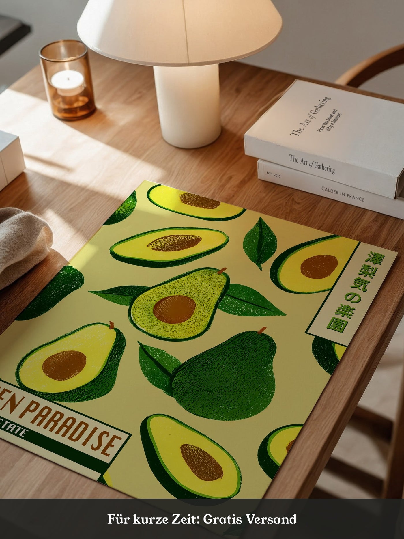 Avocado Illustrativ Retrodesign