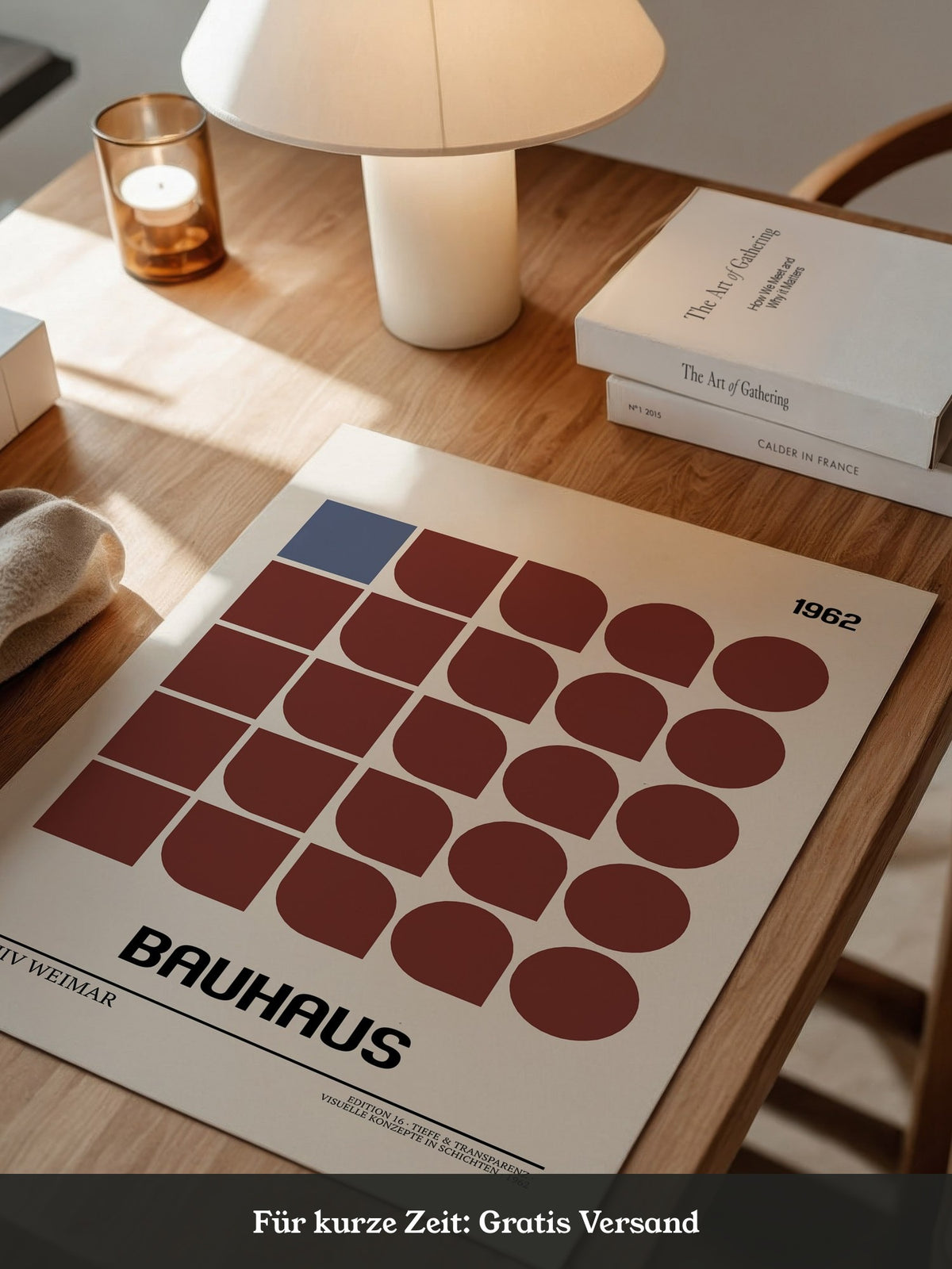 Bauhaus Geometrie Retro Braun