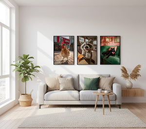 Poster-Set 'Tiere Trio' - 3 witzige Tiermotive für deine Wand - Bild 5