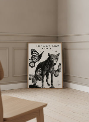 Poster-Set '13' - 4 Kunstdrucke: Frosch, Bulle, Ritter, Wolf | Wanddeko-Kollektion - Bild 7