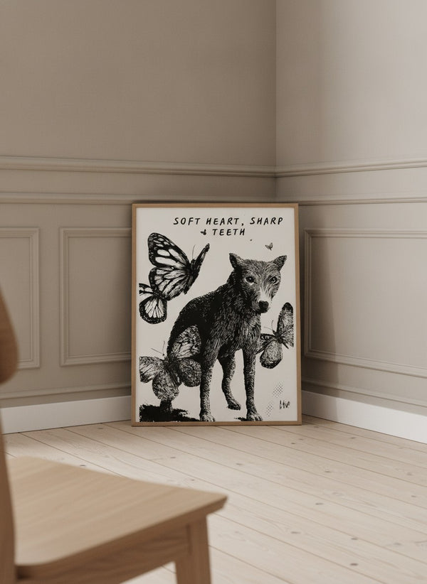 Poster-Set '13' - 4 Kunstdrucke: Frosch, Bulle, Ritter, Wolf | Wanddeko-Kollektion - Bild 7