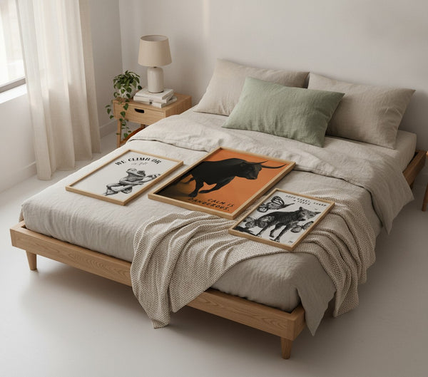 Poster-Set '13' - 4 Kunstdrucke: Frosch, Bulle, Ritter, Wolf | Wanddeko-Kollektion - Bild 8