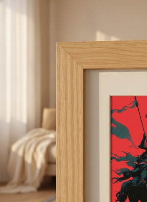 Poster-Set '13' - 4 Kunstdrucke: Frosch, Bulle, Ritter, Wolf | Wanddeko-Kollektion - Bild 9