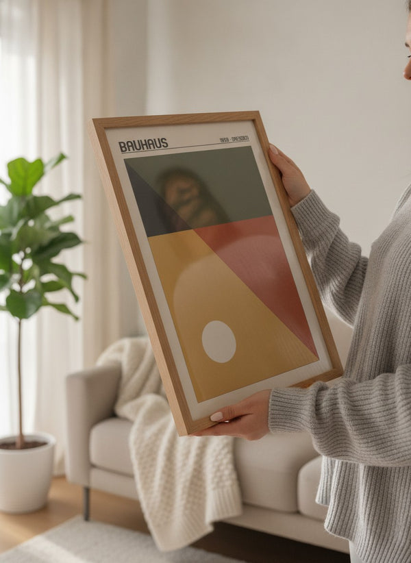 Poster-Set '12' - 4x Bauhaus Geometrie Retro | Bunte Linien & Kreise Design - Bild 6
