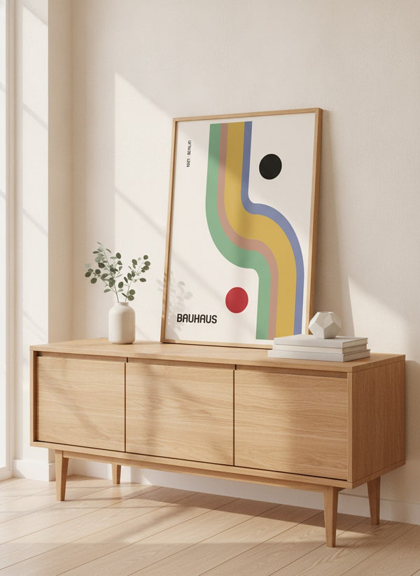 Poster-Set '12' - 4x Bauhaus Geometrie Retro | Bunte Linien & Kreise Design - Bild 7