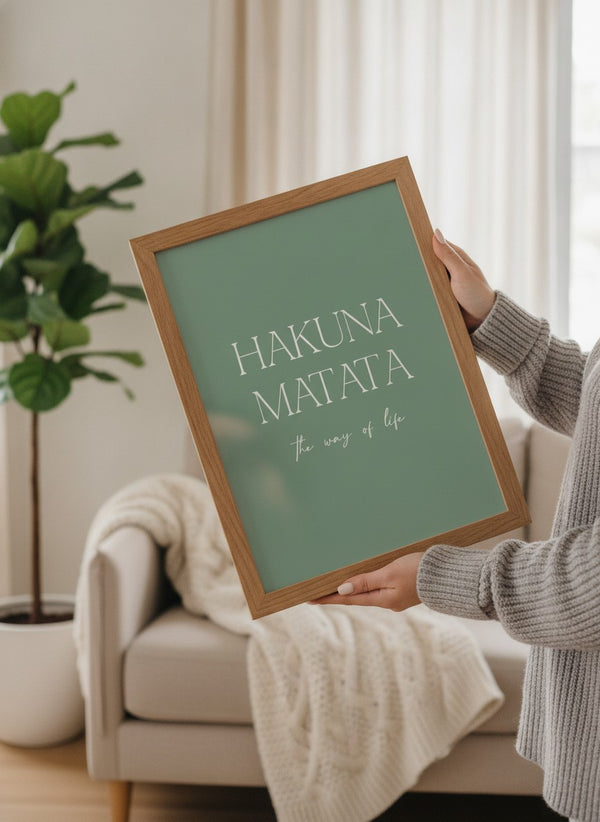 Poster-Set '11' - 4x Positive Vibes Wandbilder | Hakuna Matata & Feel Good Motive - Bild 6