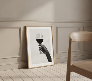 Poster-Set '9' - 4 elegante S/W Motive: Weinglas, Dessous, Auto & Lippenstift - Bild 7