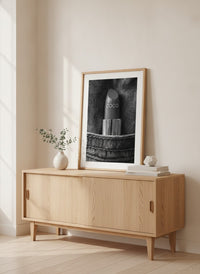 Poster-Set '9' - 4 elegante S/W Motive: Weinglas, Dessous, Auto & Lippenstift - Bild 8