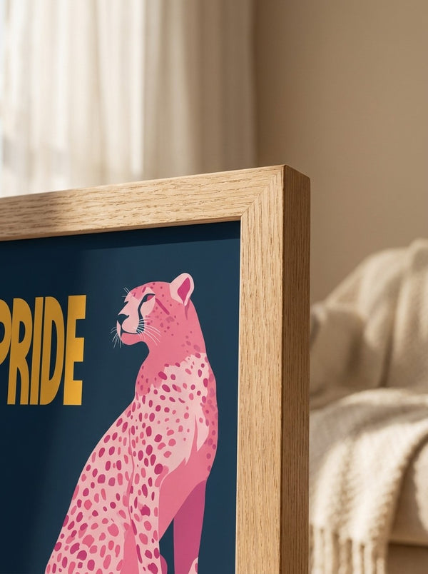 Poster-Set Leopard Rosa - 3 stilvolle Wandbilder im Pink Retro Design - Bild 6