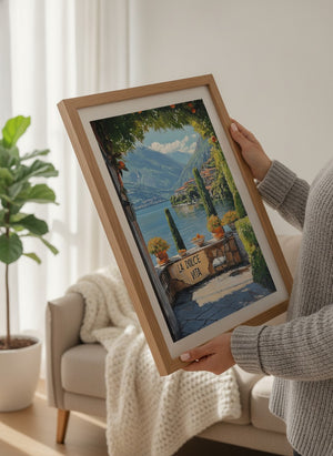 Poster-Set 'Italienische Seelandschaft' - 3 mediterrane Wandbilder mit Aperol-Flair - Bild 9