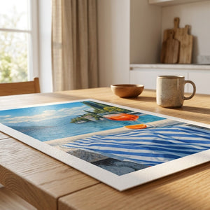 Poster-Set 'Italienische Seelandschaft' - 3 mediterrane Wandbilder mit Aperol-Flair - Bild 7