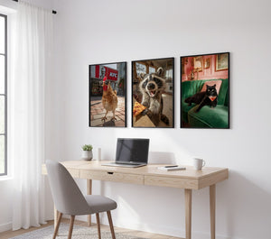 Poster-Set 'Tiere Trio' - 3 witzige Tiermotive für deine Wand - Bild 7