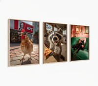 Poster-Set 'Tiere Trio' - 3 witzige Tiermotive für deine Wand - Bild 3