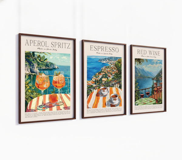 Poster-Set 'Cocktail Wiki' - 3 maritime Drink-Illustrationen mit Meerblick - Bild 4